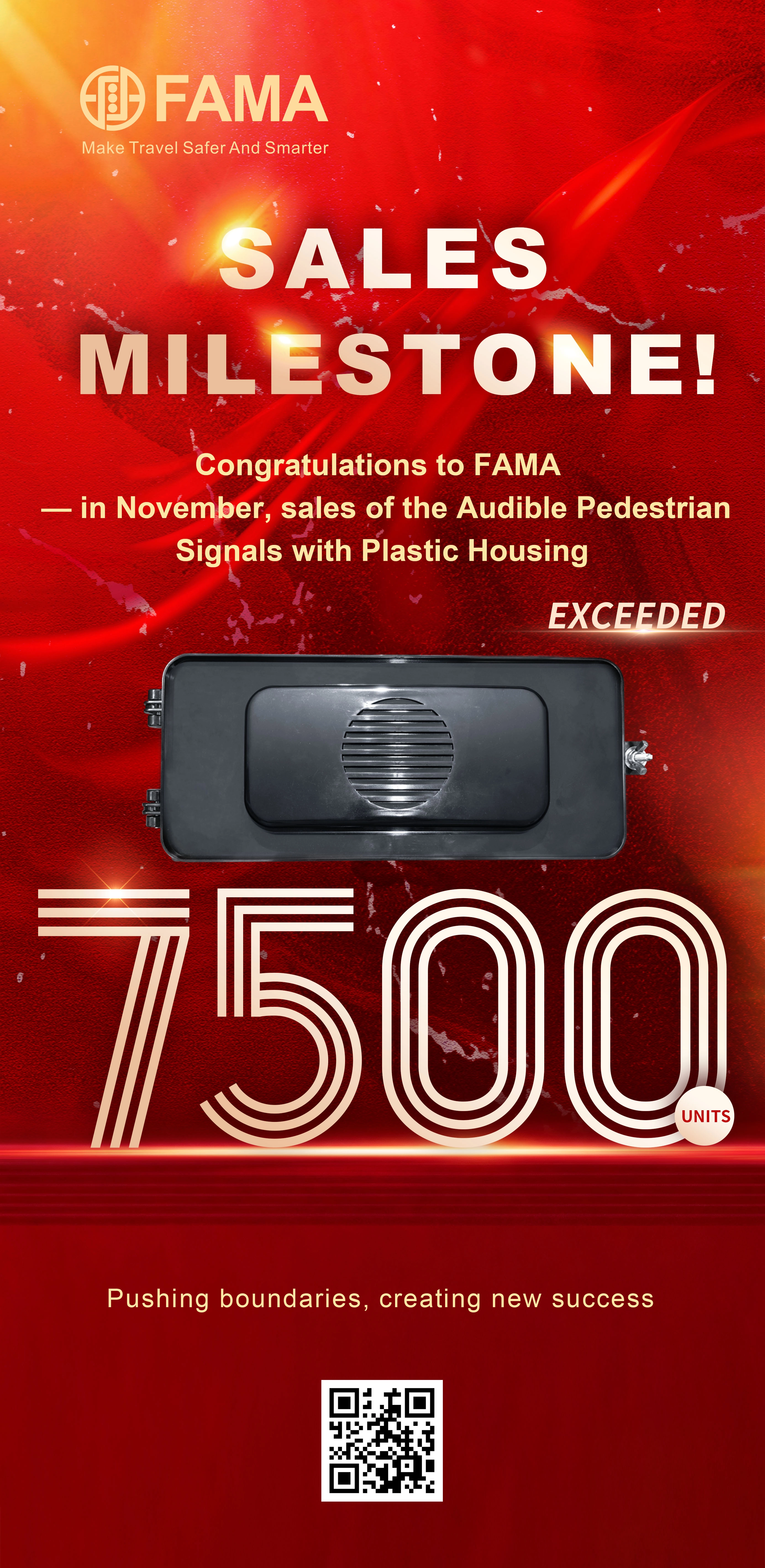 FAMA Audible Pedestrian Signals with Plastic Housing Reach Over 7,500 Units Sold in November, Deployed at More Than 1,000 Intersections FAMA Audible Pedestrian Signals with Plastic Housing Reach Over 7,500 Units Sold in November, Deployed at More Than 1,000 Intersections